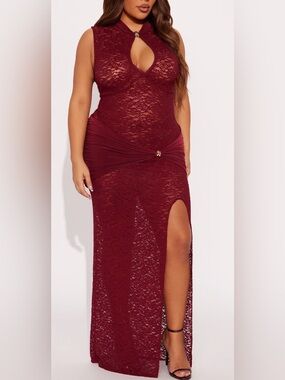 Fashion Nova | Dresses | Pink Satin Gown Fashion Nova | Poshmark